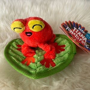 BARK Tiana Tomato Frog dog toy NWT